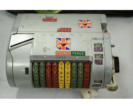 Almex transport bus/train ticket machine, 23cms wide. 