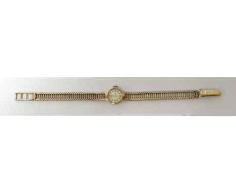 A Rotary 9ct yellow gold bracelet wristwatch, 18.2gms