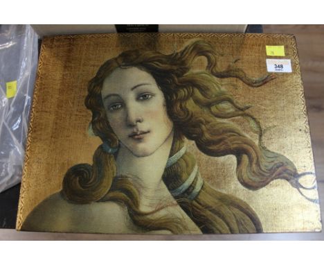 A Venus print on wooden board 