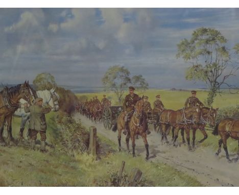 JOAN WANKLYN, 'The Royal Field Artillery, circa 1925', Limited Edition 121/200 colour print, signed and numbered in pencil, 1