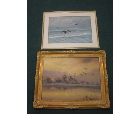 AFTER HENRY WILKINSON, 'Pair of Mallard Flushed', limited edition Print 30/100, pencil signature to margin, and another by th