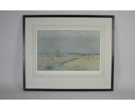 LIONEL EDWARDS, 'York and Ainsty, Askam Bog from Askam Bryan Road', colour print, signed in pencil with F.A.T.G. blind stamp,