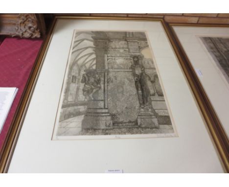 VALERIE THORNTON. Clare, colour aquatint and etching, signed, numbered and dated 1974, 16 x 24 1/2 in; and four other prints 
