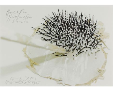 Günther Uecker (1930 Wendorf) (F)Ohne Titel, Farboffsetdruck auf Papier, 34,5 cm x 48 cm Blattmaß, signiert, 2000 datiert, ge