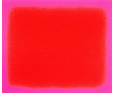 Rupprecht Geiger (1908 München - 2009 München (F)Ohne Titel, Serigrafie auf Karton, 1975, 56,8 cm x 67 cm Blattmaß, signiert,