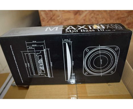6 pairs of Kinetic M/AXIAL Mid Bass 10cm Speakers 10X00MK2