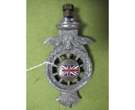 A 1930 Full RAC Members Badge, chrome with enamel Union Jack. Slight damage to crown.