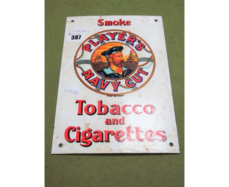 A Reproduction Enamel Sign "Players Navy Cut". 