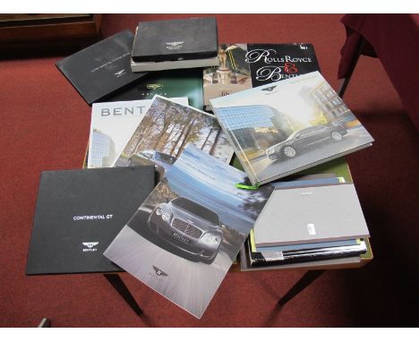 A Quantity of Bentley and Rolls Royce Themed Books, Magazines, Dealership brochures, promotional DVD's including Rolls Royce 