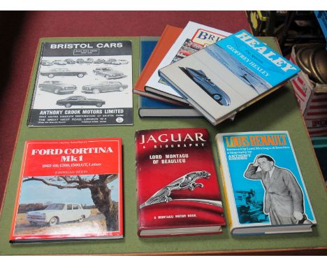 A Quantity of Single Make Automobile Books, including Lancia by Nigel Trow, Ford Cortina MKI by Jonathan Wood, Jaguar - A Bio