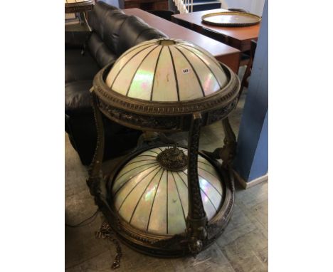 Large brass light fitting