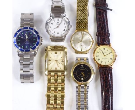 6 various wristwatches, including Rotary and Avia (6) 