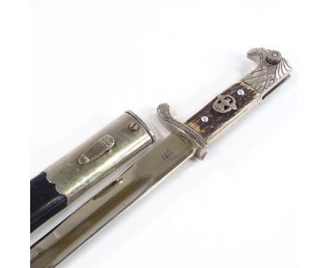 A German Police bayonet and scabbard, maker Weyersberg 