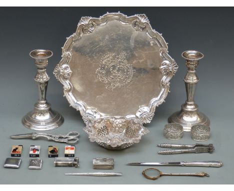 Victorian hallmarked silver lobed bonbon dish, Birmingham 1897 maker Miller Brothers, diameter 16cm, weight 98g, Edward VII h