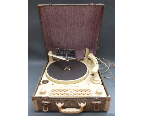 Regentone 1950s 'Handy Gram'  portable record player 