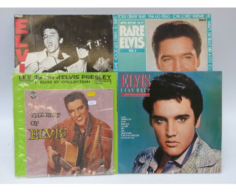 An Elvis Presley collection of over 100 LPs and box sets including coloured vinyl, picture discs and 10 inch French re-issues