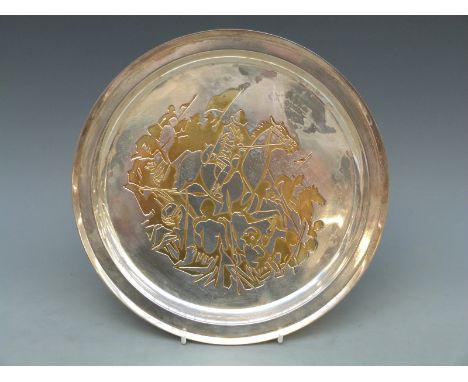 Garrard Battle of Omdurman hallmarked silver limited edition plate designed by John Spencer - Churchill and Alex Styles, Lond
