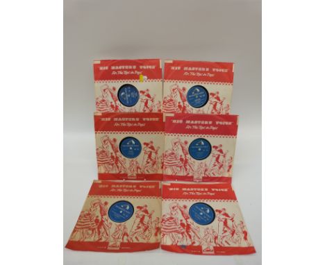 Elvis Presley 78s on HMV Blue Suede Shoes (HMV pop 213) Hound Dog (pop 249) Love Me Tender x2 (pop 253) Blue Moon (pop 279) A