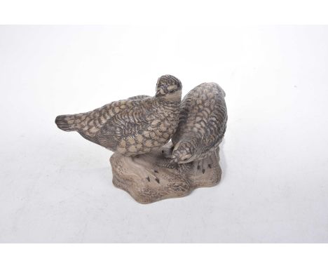 A Poole pottery stoneware figure group 'Grouse'A limited edition number 148 of 1000 modeled and sculptured by Barbara Linley 
