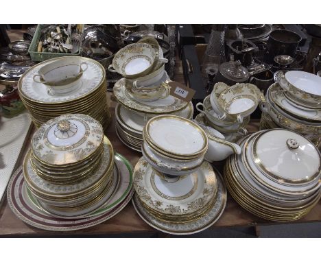 A collection of various Noritake dinner waresPattern number 61640