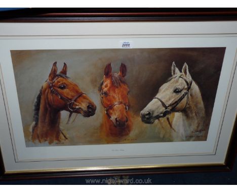 A S.L. Crawford Print - We Three Kings, framed and mounted.