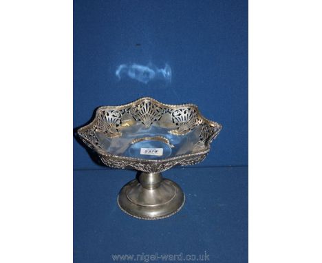 A silver centre piece marked Birmingham 1910(?).