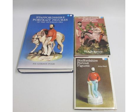 Three Books relating to Staffordshire pottery, Victorian Staffordshire Figures by P.D. Pugh, Staffordshire Portrait Figures b