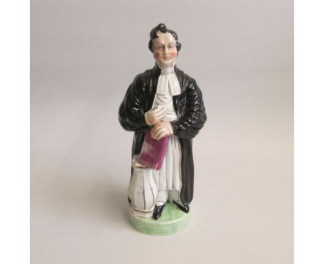 A Staffordshire Portrait Untitled figure of Rev. Joseph Fletcher or Rev. Thomas Raffles ((1788-1863). Titled versions of both