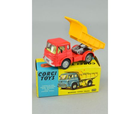 A BOXED CORGI TOYS BEDFORD TK TIPPER TRUCK, No.494, appears complete and in working order, very lightly playworn condition, b