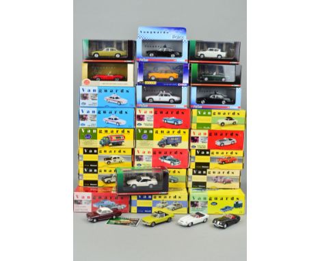 A QUANTITY OF BOXED VANGUARD MODERN DIECAST MODELS, examples from the Lledo, Corgi and Hornby eras, vast majority complete wi
