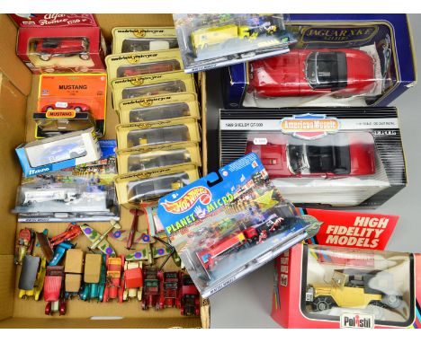 A QUANTITY OF BOXED AND UNBOXED DIECAST, to include Matchbox 'Models of Yesteryear', boxed Ertl 1/18 scale American Muscle 19