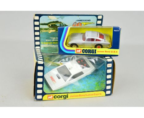 A BOXED CORGI TOYS JAMES BOND LOTUS ESPRIT, No.269, very lightly playworn condition, working features, complete with a quanti