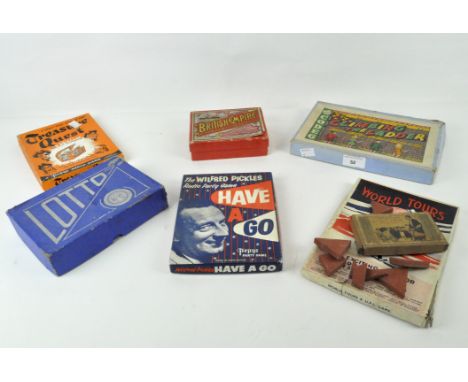 A selection of vintage board games, including 'Treasure Quest', 'British Empire', 'Climbing the Ladder' and more, in the orig