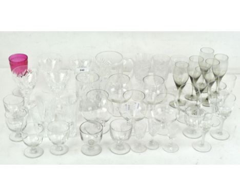 Modern Bamboo Crystal Wine Glasses