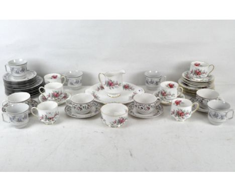 Three ceramic part tea services, including Royal Standard "Rambling Rose" pattern