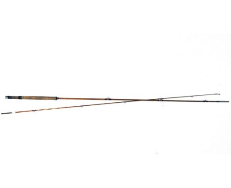 Two 2 piece R Chapman &amp; Co 'The Chess' split cane trout fly rod, approx.10'