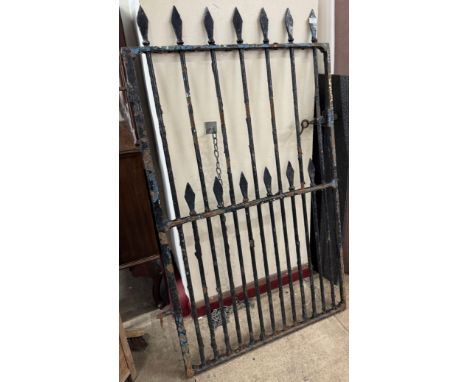 A Victorian wrought iron gate 