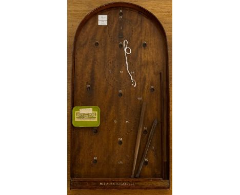 A vintage bagatelle board 