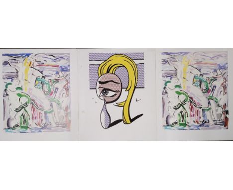 A Roy Lichtenstein print, Girl with Tear I 1977, printed by VG Bild-Kunst, Bonn, 1993 and one other
