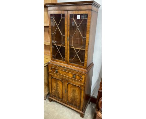 A Regency style mahogany secretaire bookcase 