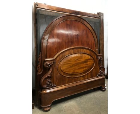 A Victorian mahogany Kingsize bed 