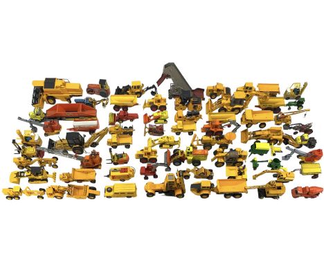 Large quantity of diecast model Construction and Farming vehicles by Ertle, Joal, Corgi and others, no boxes