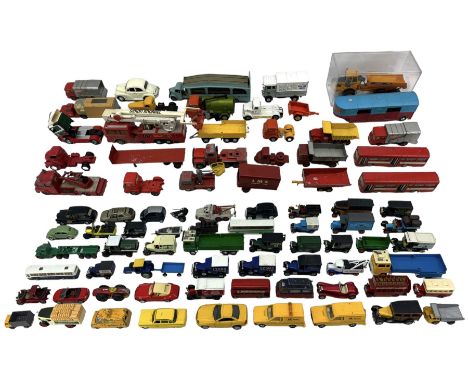 Quantity of diecast model vehicles including Corgi, Ertl, Lledo, Matchbox etc, generally playworn, no boxes