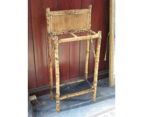VINTAGE BAMBOO STICK STAND 