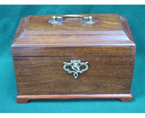 MAHOGANY TEA CADDY 