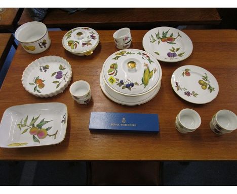 A group of Royal Worcester Evesham and other table wares