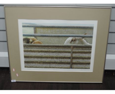A Ltd Ed print, after Alan Stones, Take Stock, num 26/200, signed and dated 1989, 40 x 55cm, plus frame