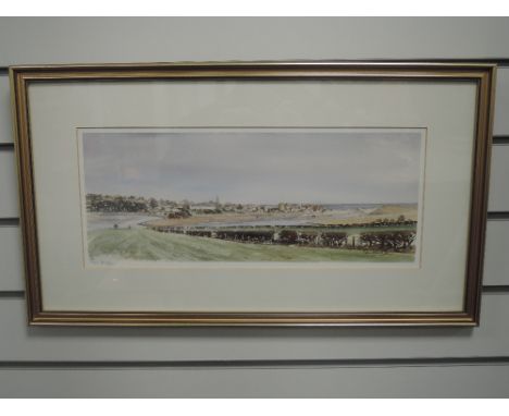 A Ltd Ed print, after Helen Stuart, signed, and num 121/250, 17 x 43cm, plus frame and glazed