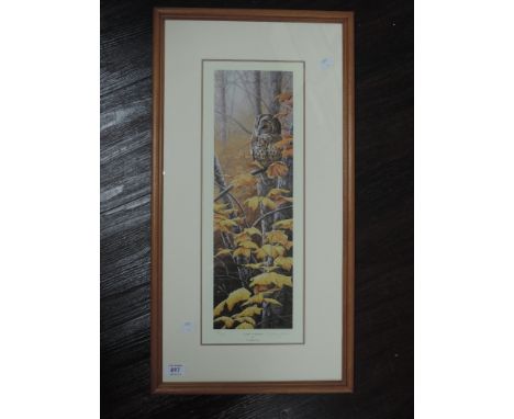 A Ltd Ed print, after Jeremy Paul, Colours of Autumn, signed, and num 361/395, 46 x16cm, plus frame and glazed