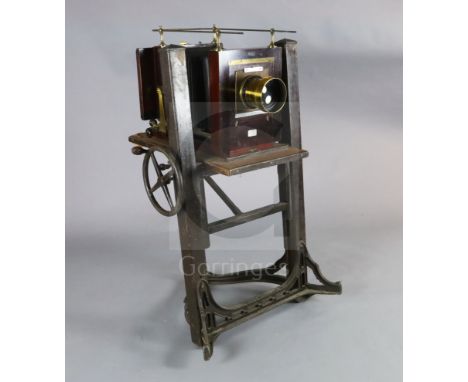 A Kodak Studio Camera No.3, 8in. x 6in., with Kodak Sliding Carriage Stand, with Cooke portrait lens, retailed by Sands Hunte